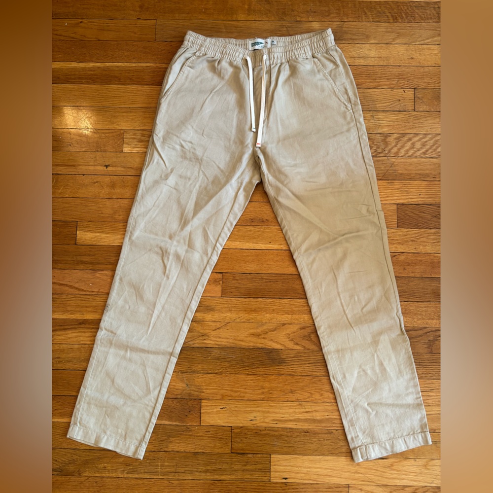 Wellen Cotton Linen elastic waist with drawstring